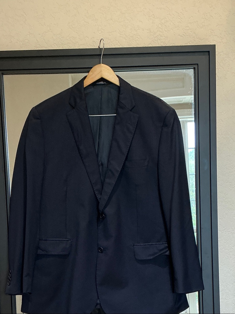 Ermenegildo Zegna Navy Single-Breast Sport Coat